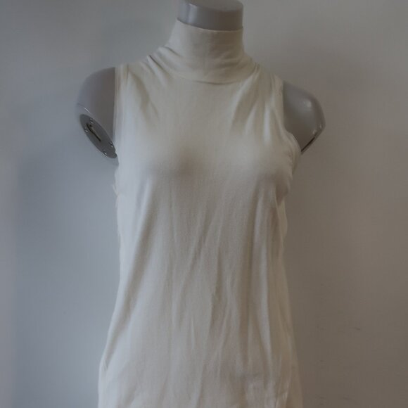 Womens Donna Karan Black Label Ivory Mix Media 2 Pc Set Cardigan Tank Sweater M - Picture 3 of 16